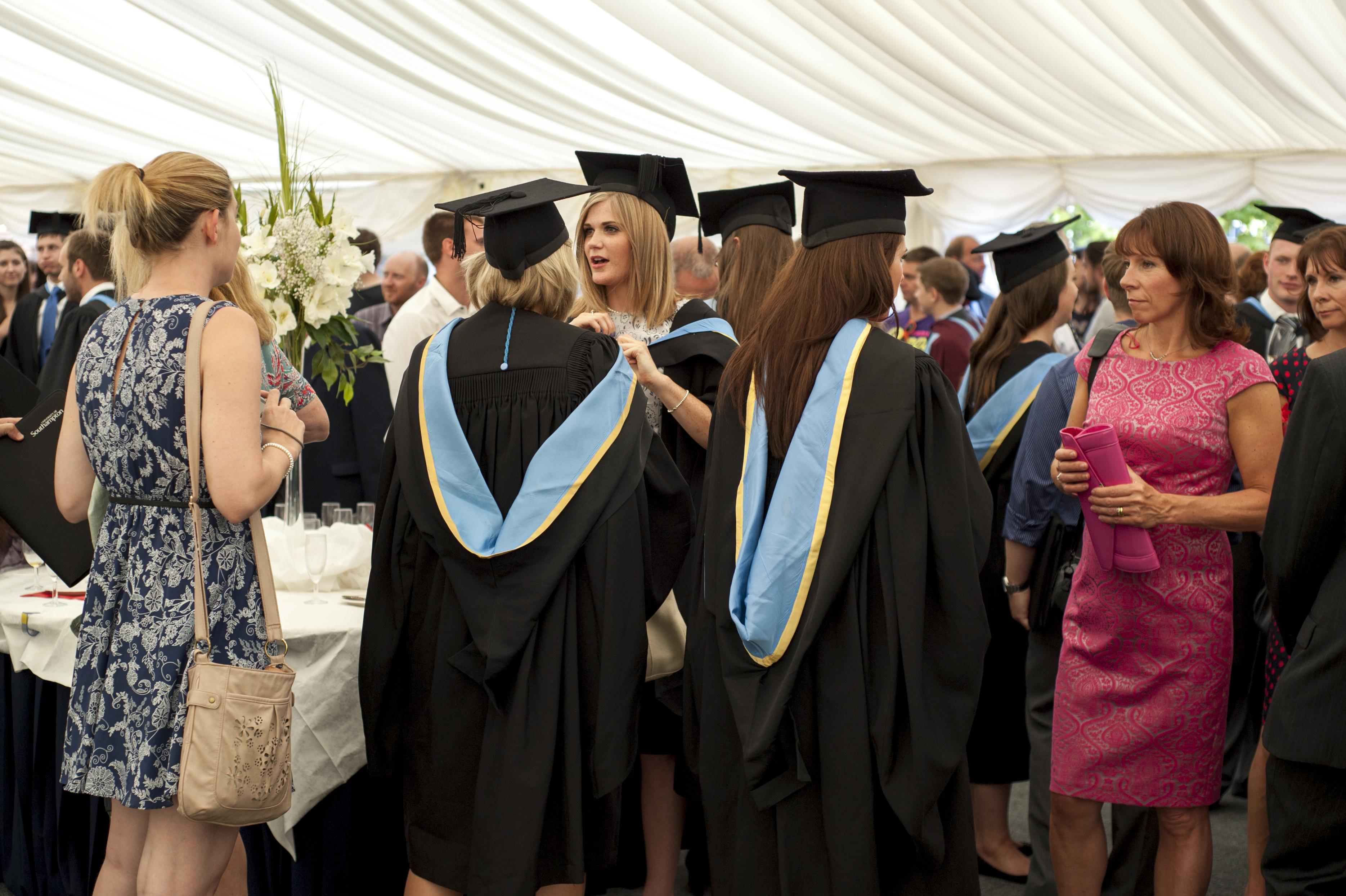 university graduation colours